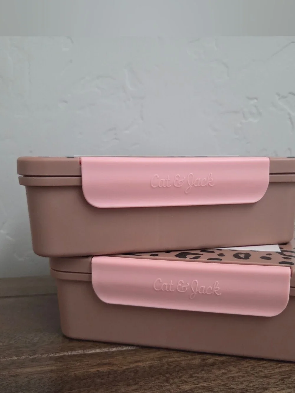 Cat & Jack Target Set Of 2 - Leopard Print Bento Boxes